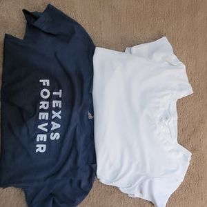 Texas forver and white tee